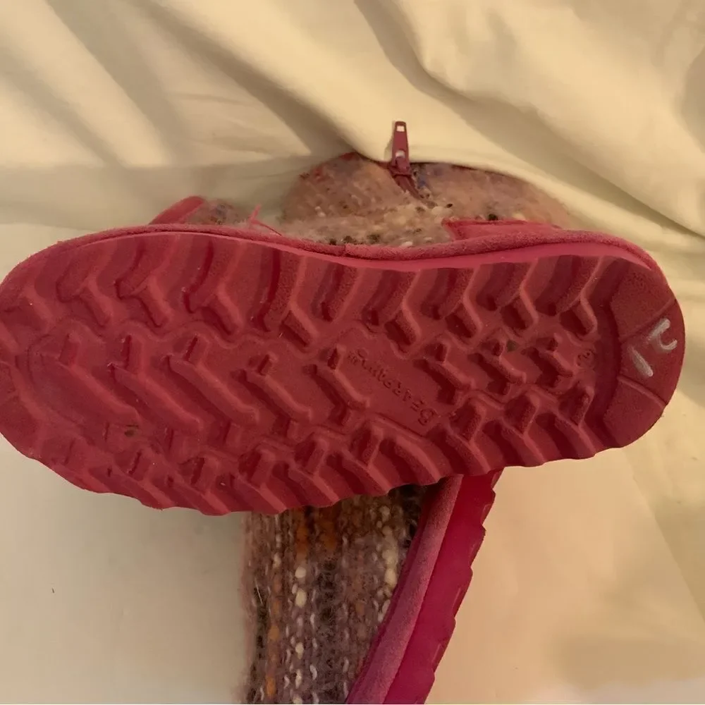 Bearpaw Toddler Elle Zipper Boots Size 12 Pink